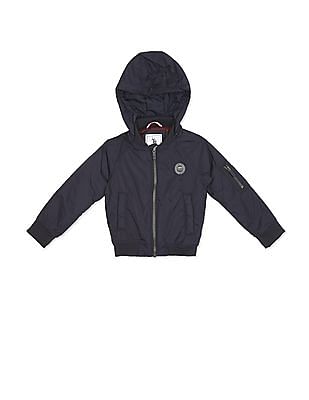 U S Polo Assn Kids Long Raglan Sleeve Solid Jacket