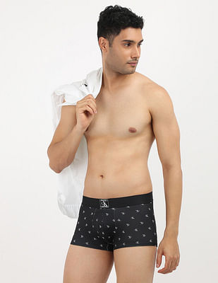 Calvin Klein Underwear Monogram Print Low Rise Trunks