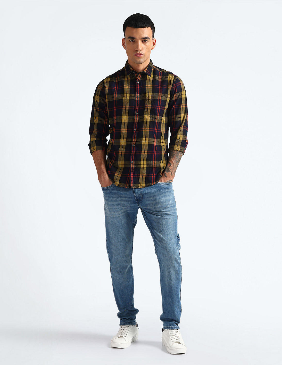 ranor（ラナー）TARTAN CHECK NOSLEEVE L ranor | ラナー> TARTAN CHECK NOSLEEVE | UNWASTED