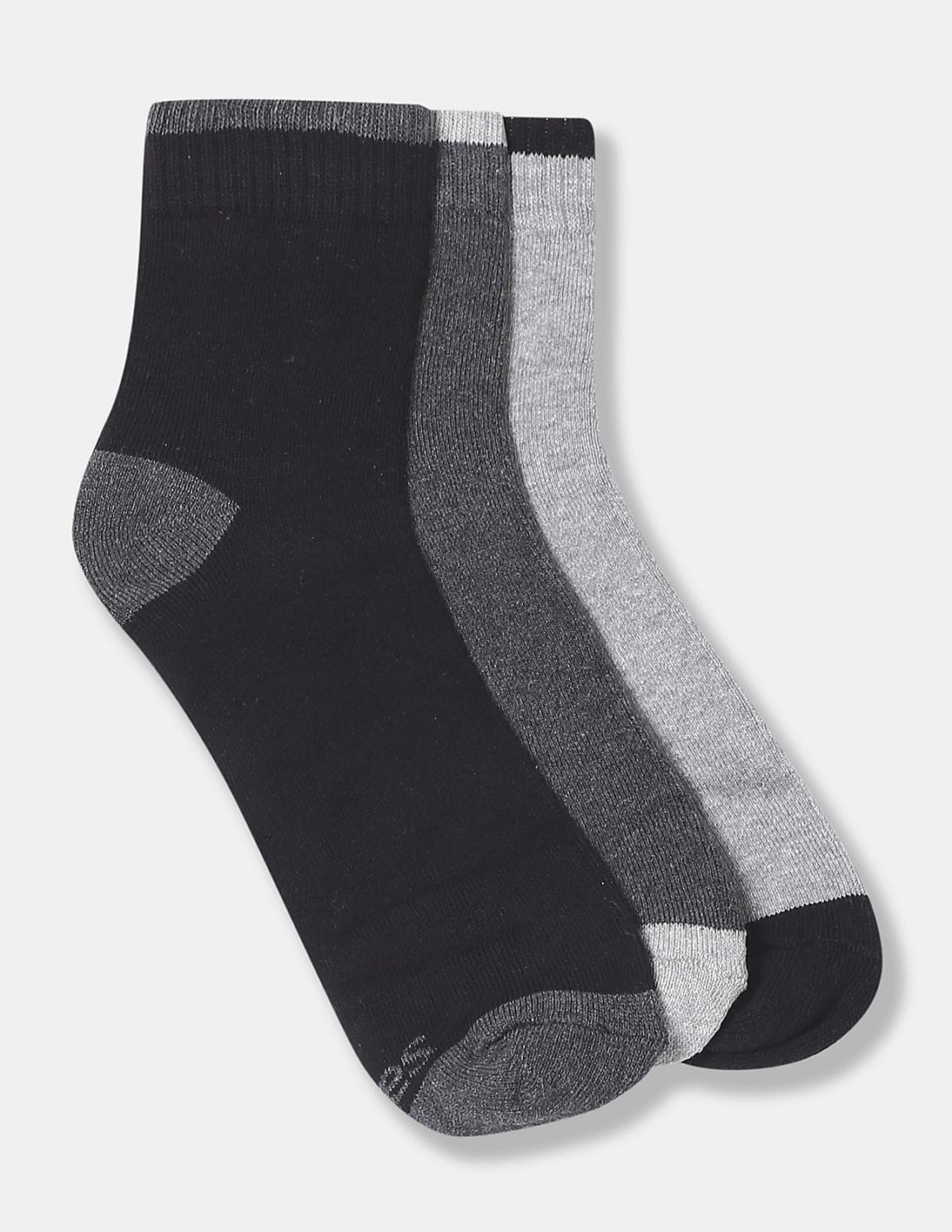 Buy Men Sports Ankle Socks Pack Of 3 online at