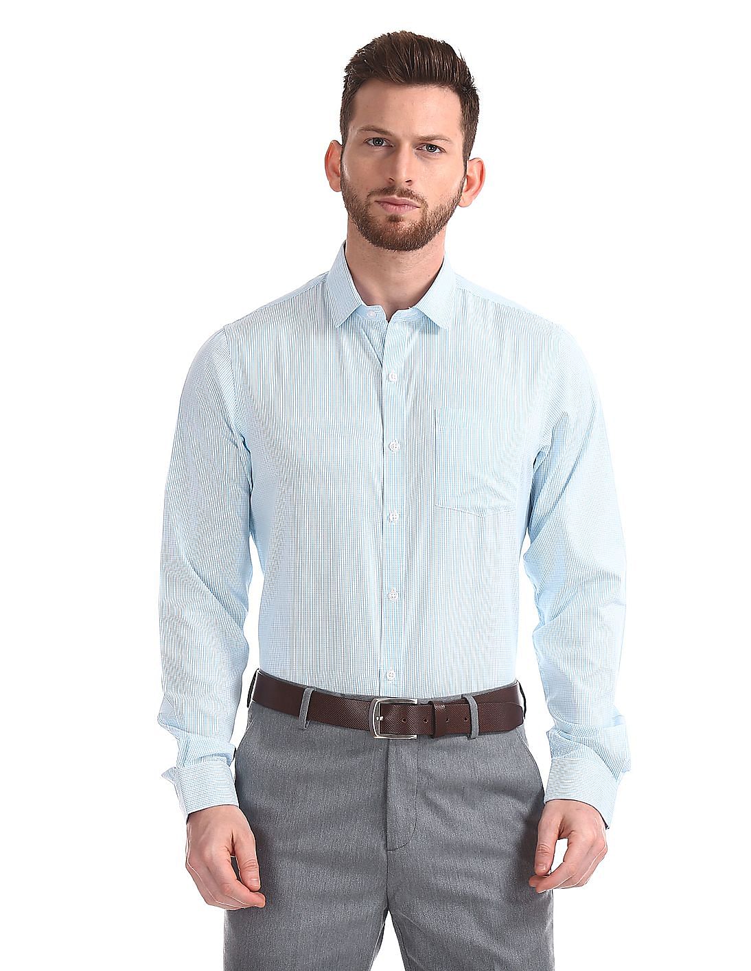 Buy Excalibur Long Sleeve Semi Cutaway Collar Shirt - Pack Of 2 - NNNOW.com