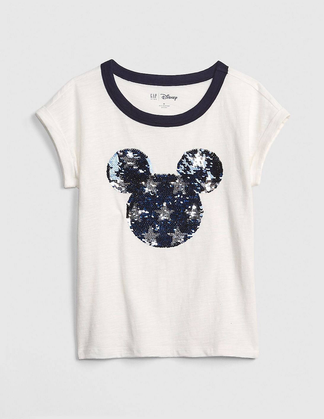 Buy Gap Girls White Disney Mickey Mouse Flippy Sequin T Shirt Nnnow Com