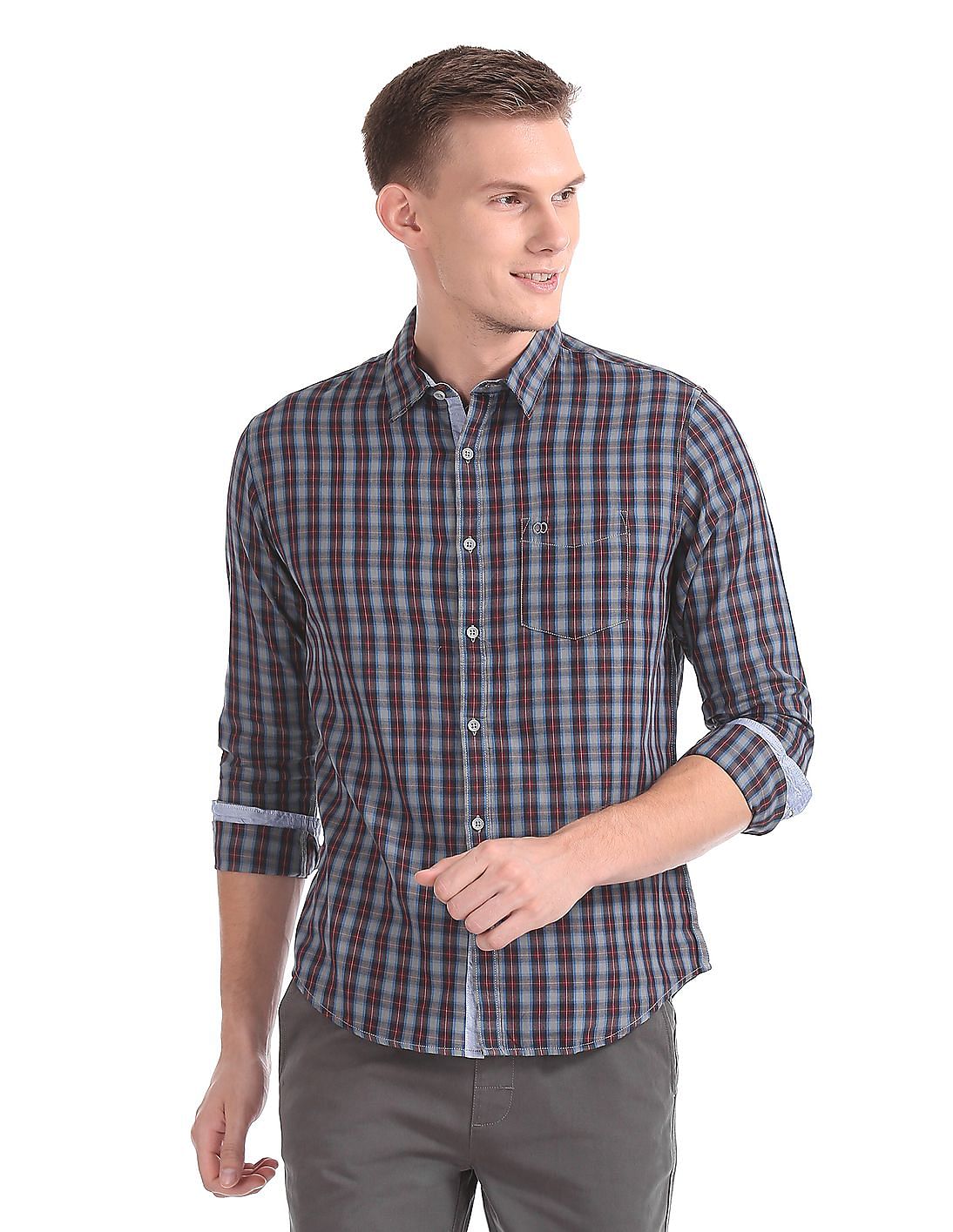 Buy Ruggers Slim Fit Check Shirt - NNNOW.com