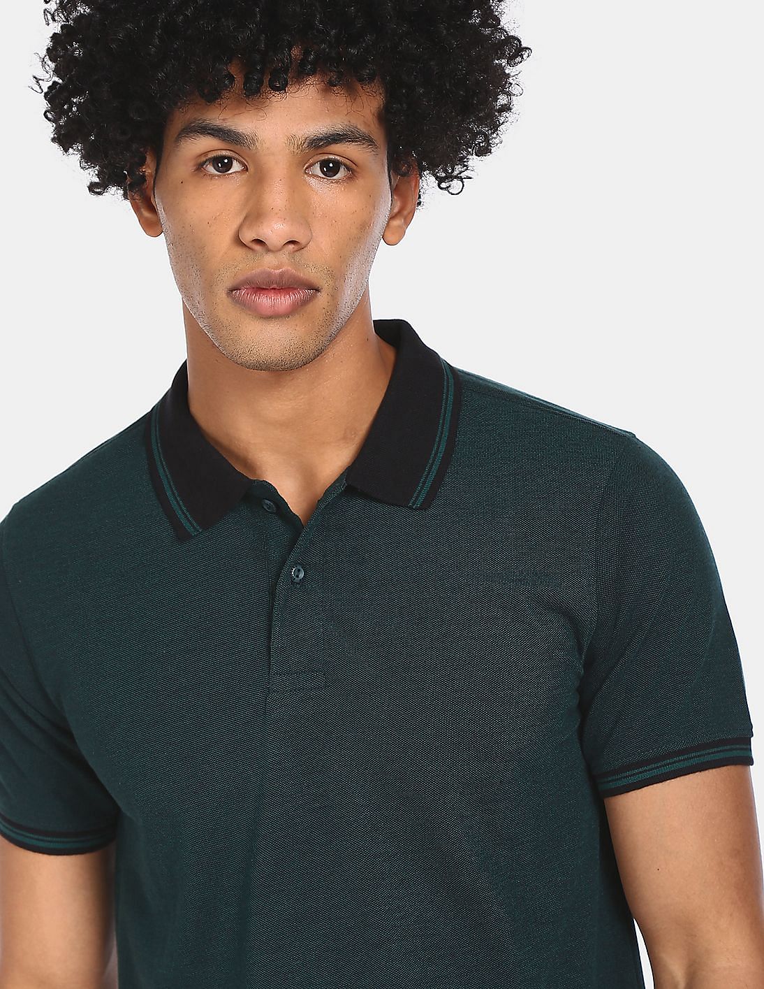 Buy Ruggers Men Dark Green Short Sleeve Solid Polo Shirt - NNNOW.com