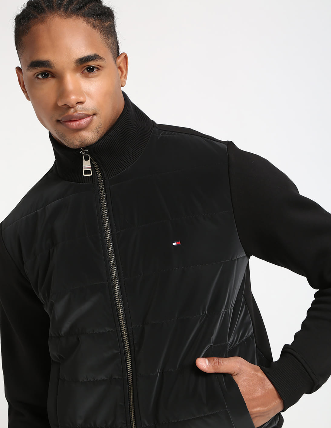 Buy Tommy Hilfiger Zip Through Stand Collar Padded Jacket - NNNOW.com