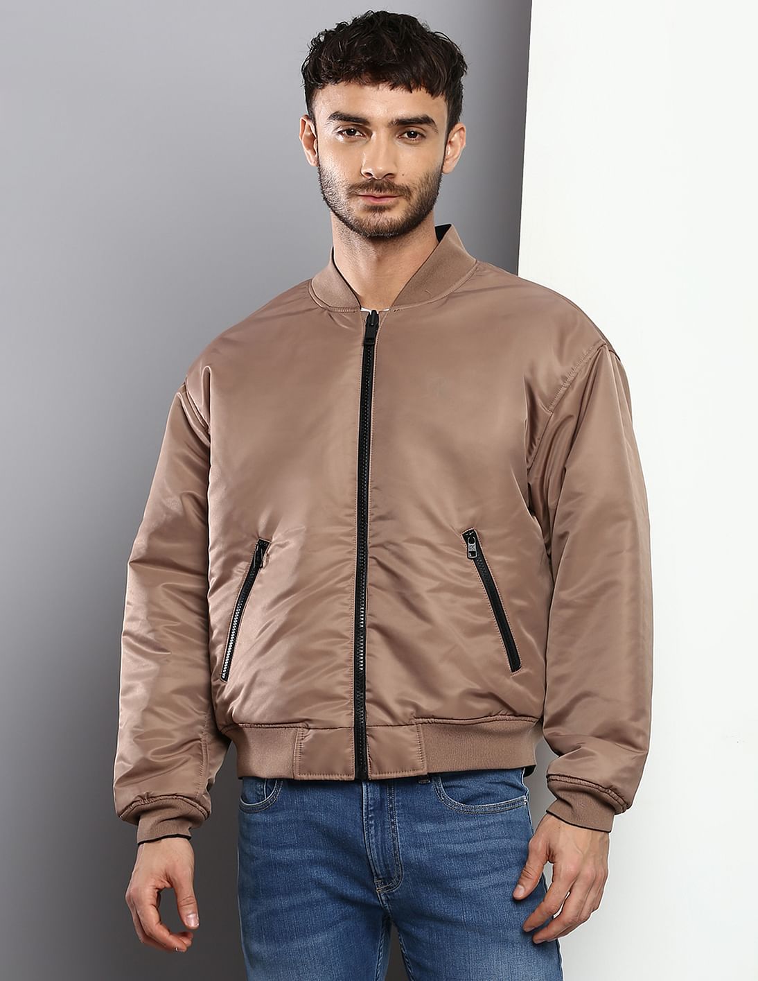 Buy Calvin Klein Jeans Reversible Solid Bomber Jacket Buy Calvin Klein Jeans Reversible Solid Bomber Jacket
