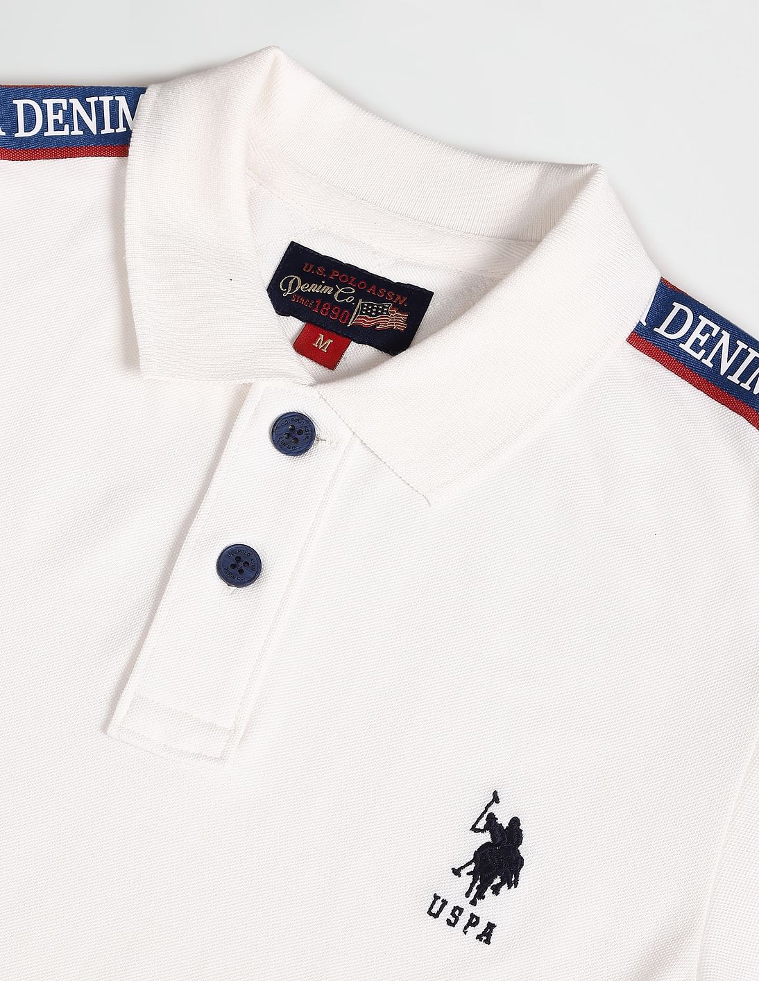 Buy U.S. Polo Assn. Denim Co. Solid Cotton Polo Shirt
