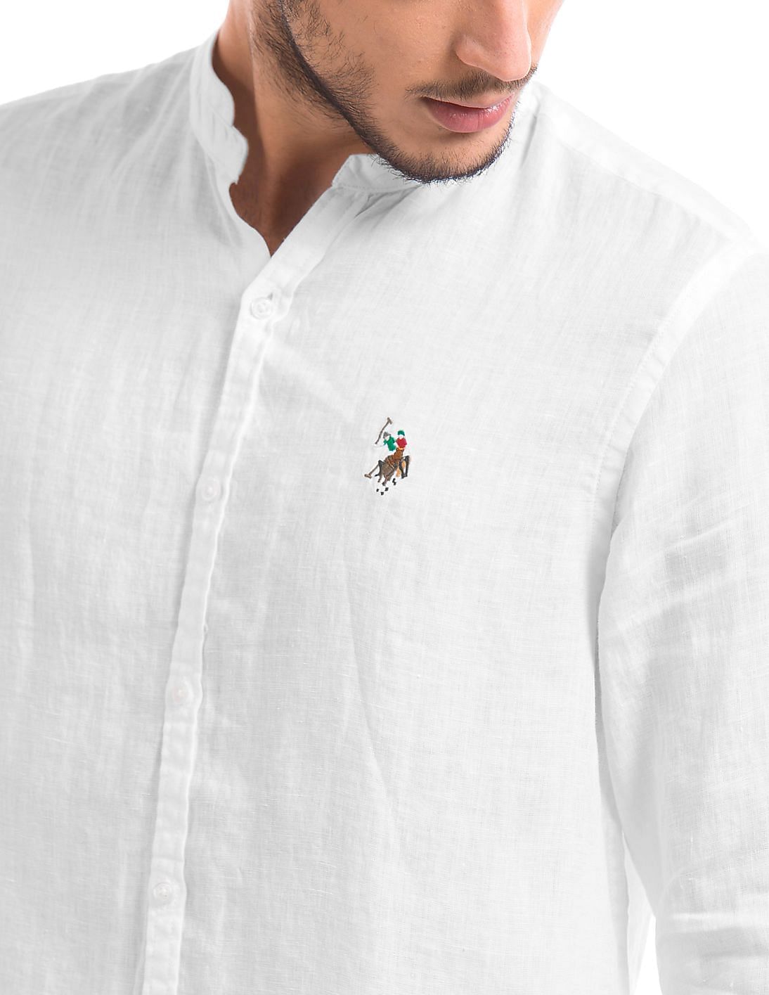 us polo chinese collar shirts