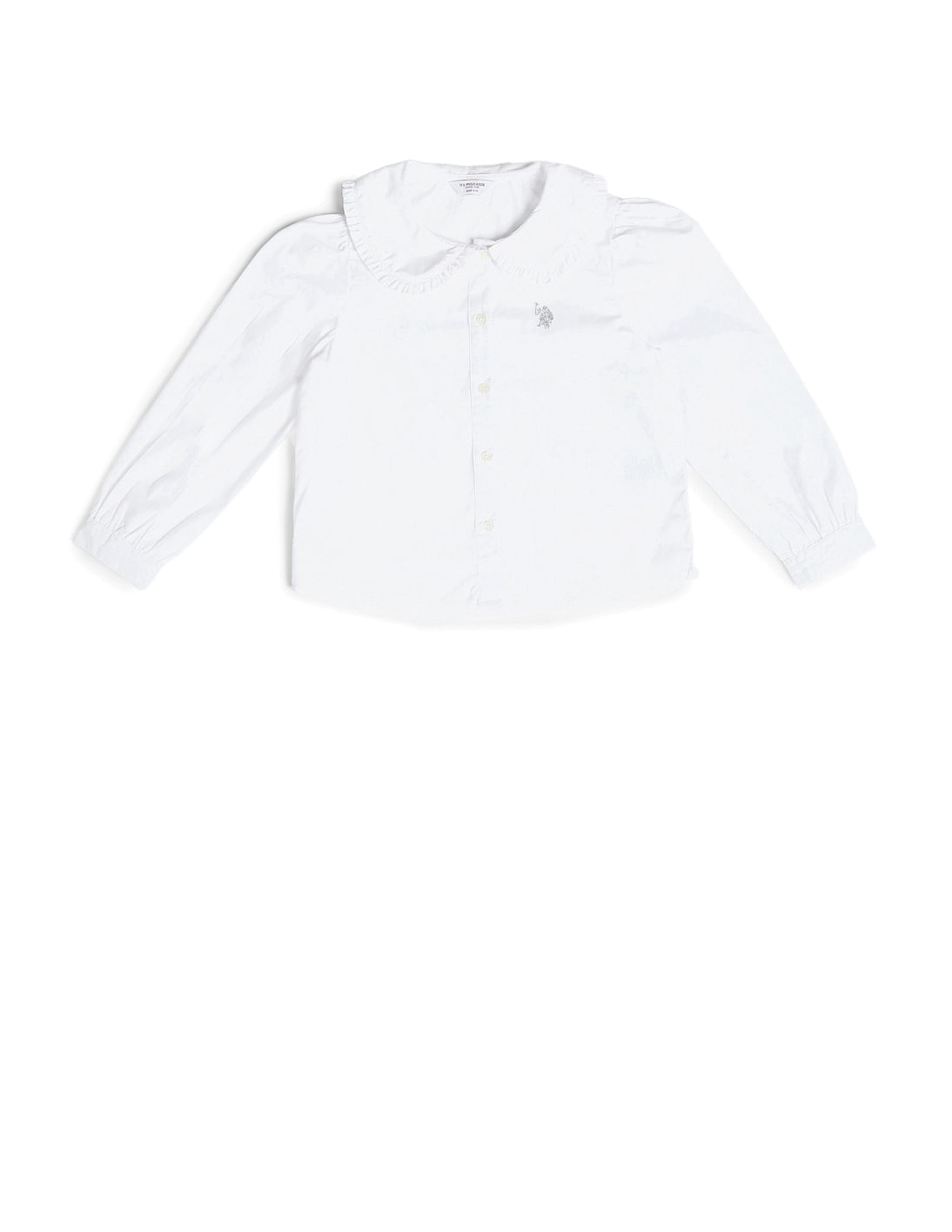 Buy U.S. Polo Assn. Kids Girls Peter Pan Collar Regular Top