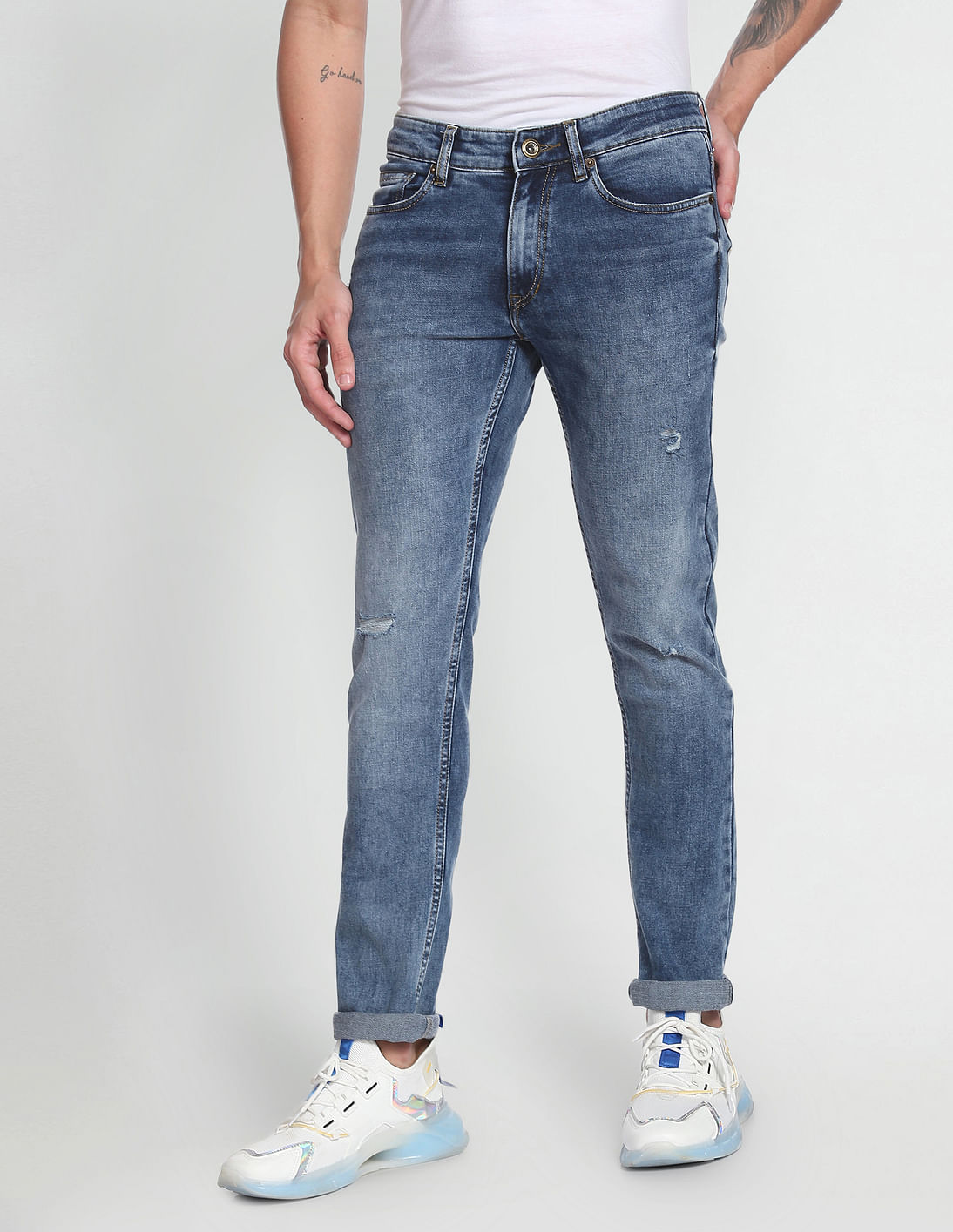Buy Flying Machine Mid Rise Jackson Skinny Fit Jeans - NNNOW.com