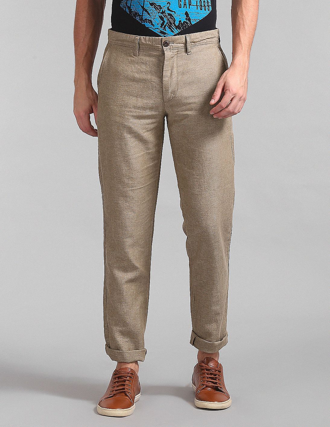 gap mens linen trousers