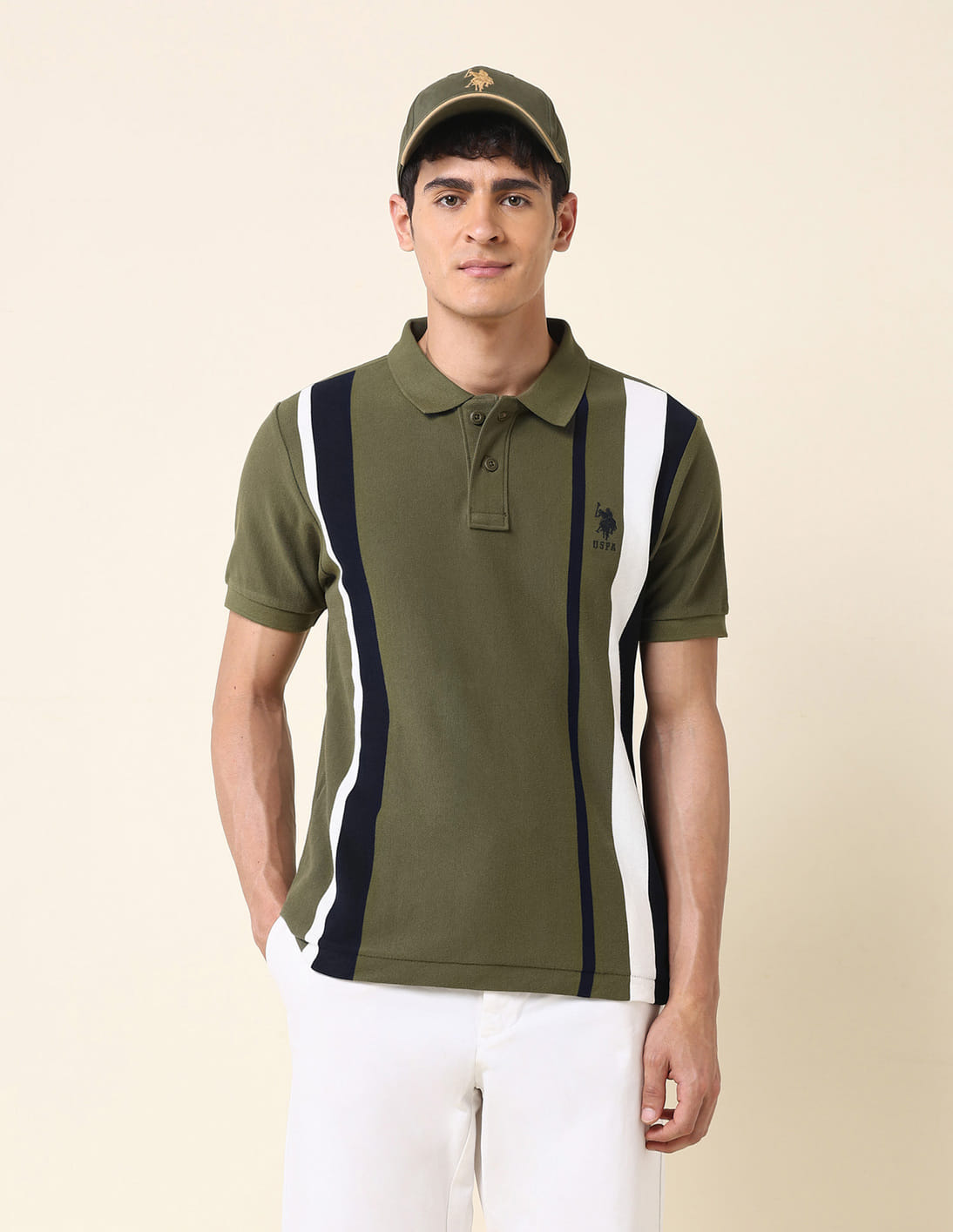 Buy U.S. Polo Assn. Vertical Striped Classic Polo Shirt - NNNOW.com
