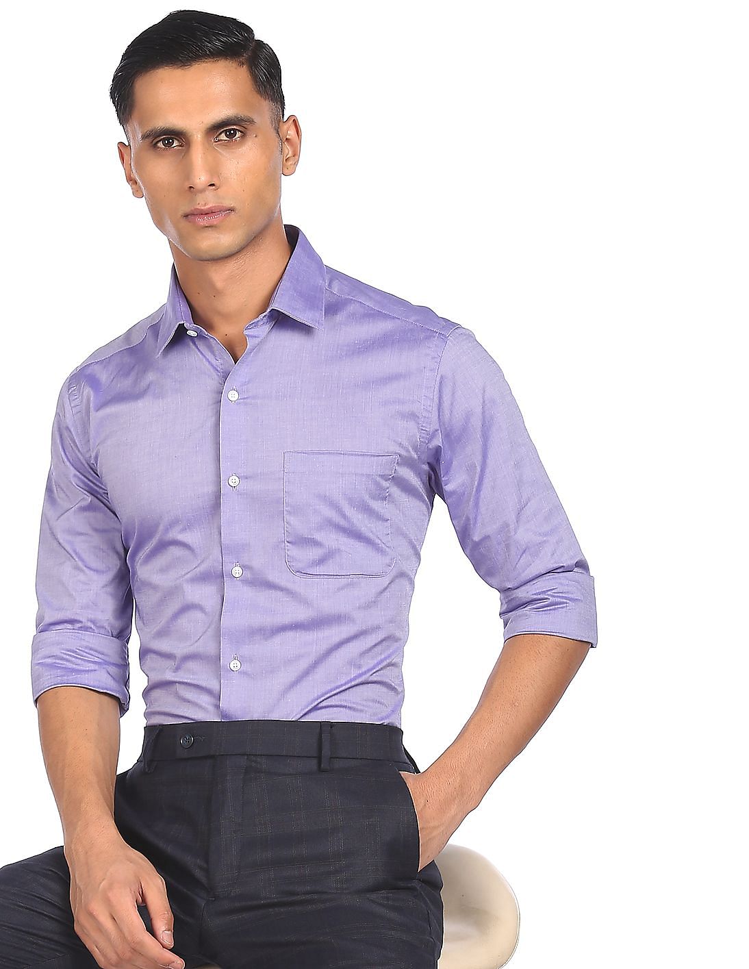 light purple formal shirt