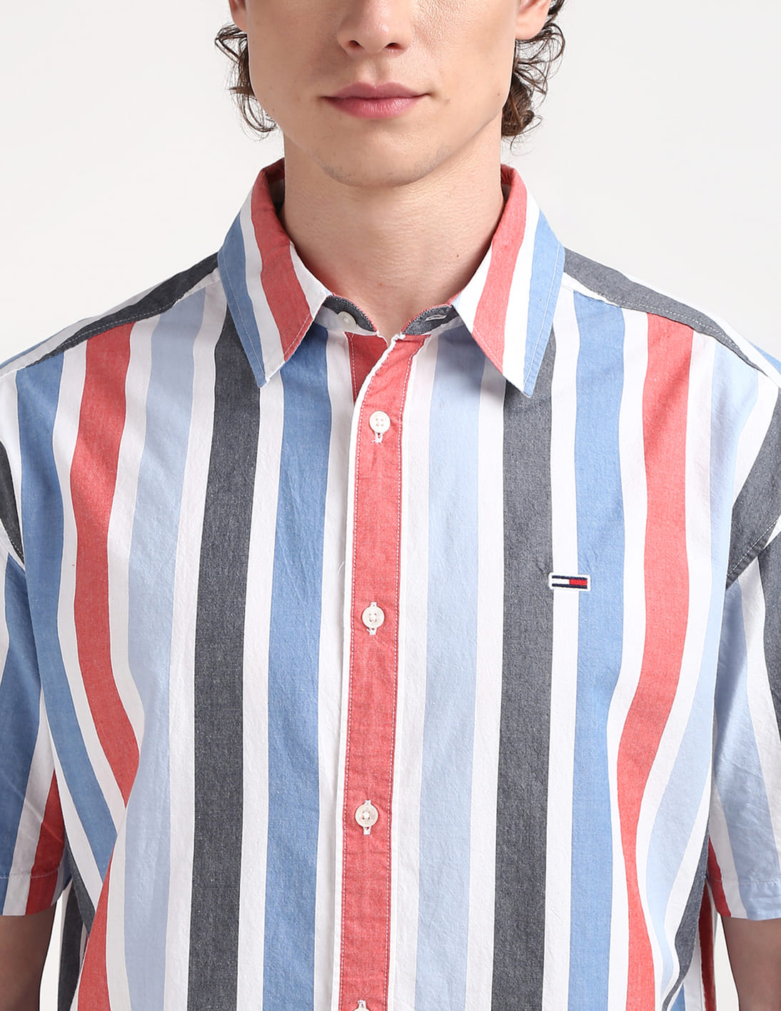 Buy Tommy Hilfiger Bold Stripes Short Sleeve Shirt - NNNOW.com