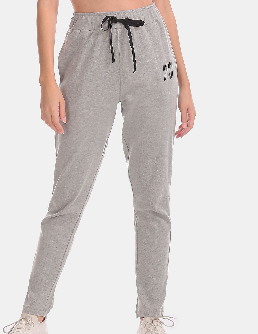 heathered track pants