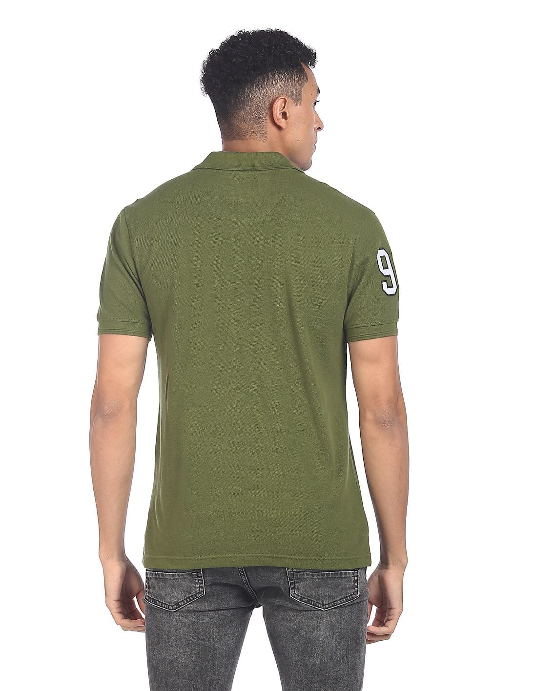 Short Sleeve Solid Polo Shirt 