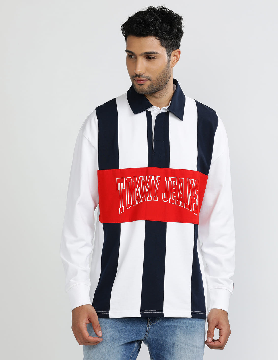 Buy Tommy Hilfiger Vertical Stripe Rugby Polo Shirt - NNNOW.com