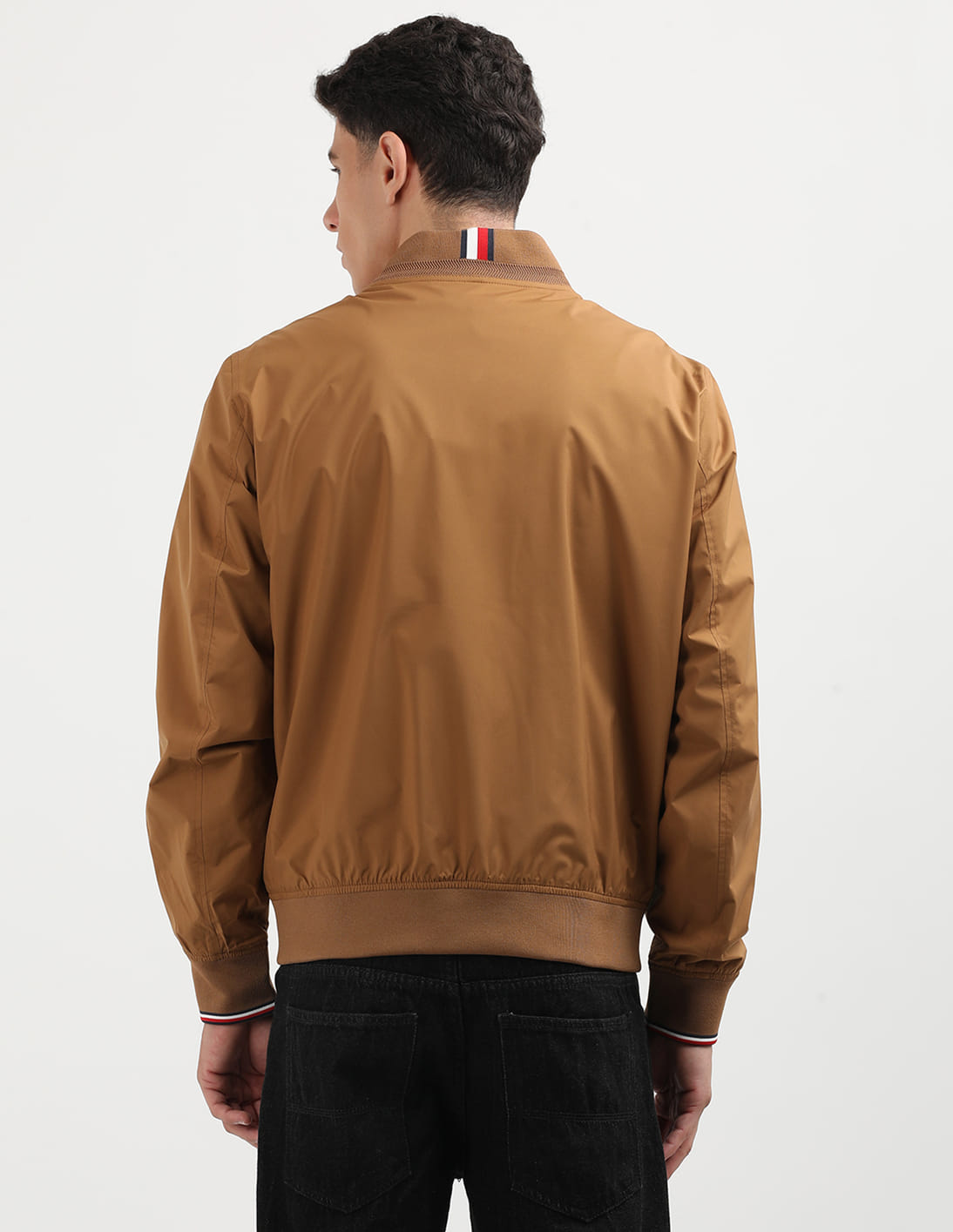 キャメル　ジャンバー Buy Tommy Hilfiger Solid Lightweight Bomber Jacket - NNNOW.com