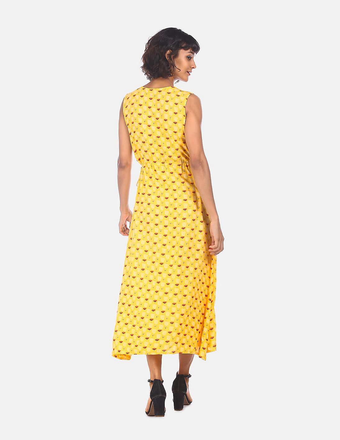 tesco yellow maxi dress