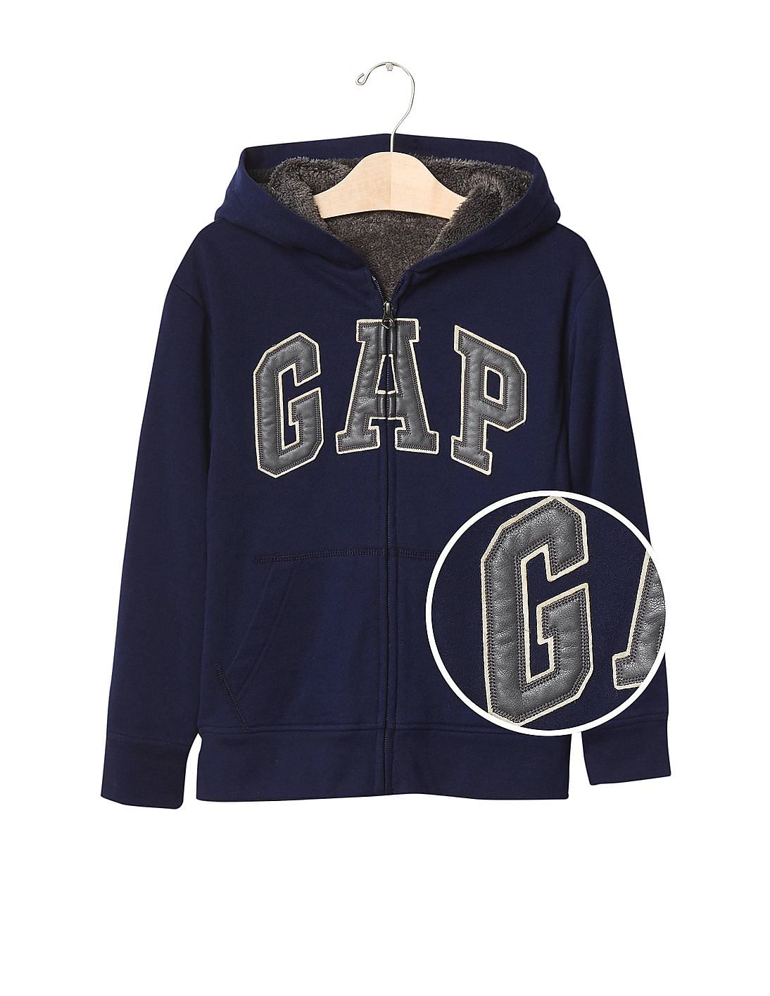 Buy GAP Boys Blue Cozy Logo Zip Hoodie - NNNOW.com