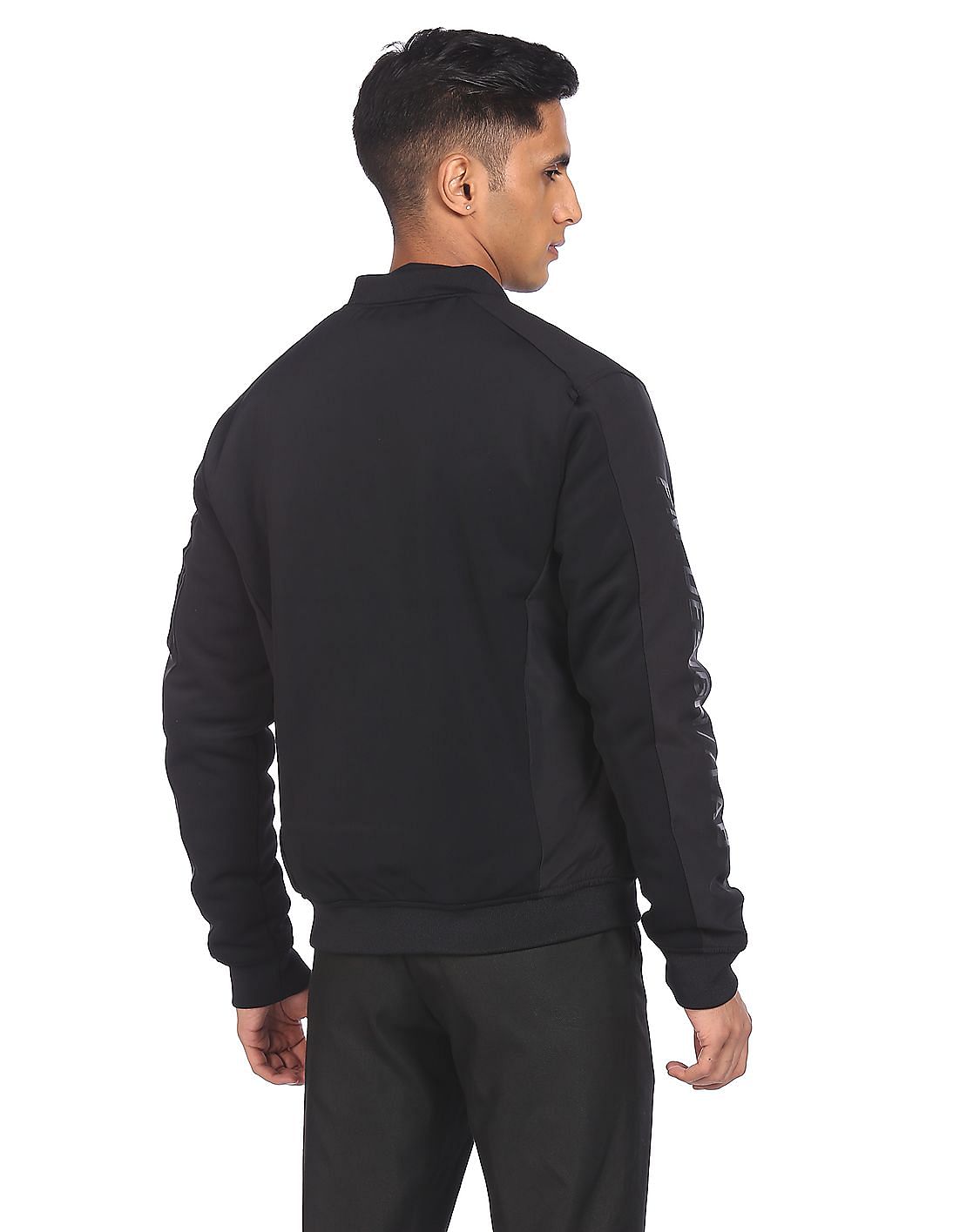 Buy Flying Machine High Neck Solid Jacket - NNNOW.com Buy Flying Machine High Neck Solid Jacket - NNNOW.com