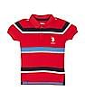 U.S. Polo Assn. Kids Horizontal Stripe Pique Polo Shirt