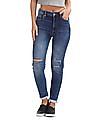Flying Machine Women Veronica Skinny Fit Stone Wash Jeans
