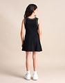 U.S. Polo Assn. Kids Girls Solid A-line Dress