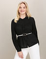 U.S. Polo Assn. Women Solid Viscose Shirt