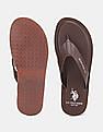 U.S. Polo Assn. V-Strap Brand Print Aldan Flip Flops