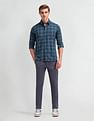 Arrow Sport Plaid Checked Manhattan Slim Fit Shirt