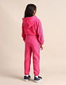 U.S. Polo Assn. Kids Girls Regular Fit Printed Track Pants