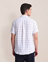 U.S. Polo Assn. Windowpane Check Tailored Fit Linen Shirt