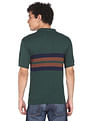 Flying Machine Cotton Horizontal Stripe Polo Shirt