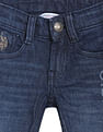 U.S. Polo Assn. Kids Laser Brand Print Stone Wash Jeans