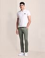 U.S. Polo Assn. Slim Straight Fit Solid Trousers