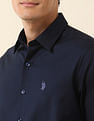 U.S. Polo Assn. Tailored Fit Solid Pure Cotton Shirt