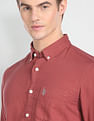 U.S. Polo Assn. Denim Co. Solid Linen Cotton Shirt