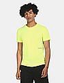 Calvin Klein Men Yellow Cotton Back Skater Print T-Shirt