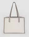 Tommy Hilfiger Solid Brown Pu Tote Bag