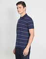 Arrow Sports Horizontal Stripe Cotton Polo Shirt