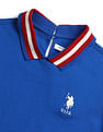 U.S. Polo Assn. Women Striped Collar Pique Polo Shirt