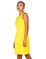 Calvin Klein Women Yellow Halter Neck Solid Dress