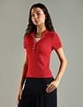 Tommy Hilfiger F25JWKT064 RED Womens T-Shirt