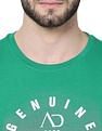 AD by Arvind Crew Neck Graphic Print T-Shirt