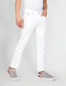 U.S. Polo Assn. Denim Co. Harold Slim Straight Fit White Jeans