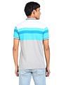 AD by Arvind Cotton Striped Polo Shirt