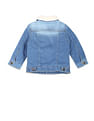 U.S. Polo Assn. Kids Sherpa Collar Panelled Denim Jacket
