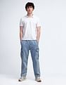 Flying Machine Textured Cotton Polo Shirt