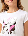 U.S. Polo Assn. Kids Girls Flip Sequins Regular Fit  T-Shirt